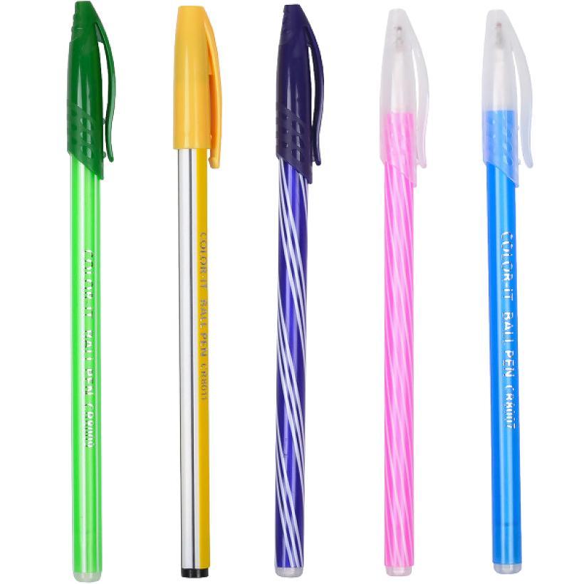 Ручка кулькова масляна Color синя паста 0,7мм (1шт) арт.CR8012, фото 1