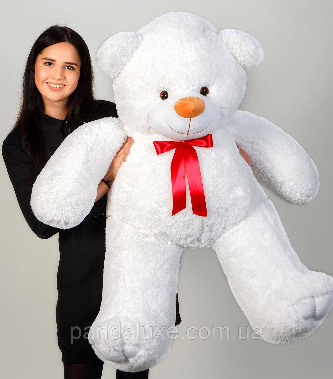 М'яка іграшка великий плюшевий білий ведмедик