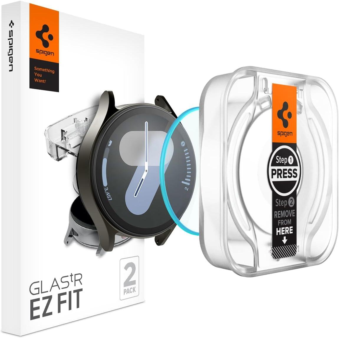 Захисне скло Spigen для Samsung Galaxy Watch 7 (44mm) - EZ FiT GLAS.tR (2шт), Clear (AGL08493)