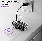 Eлектропульсна запальничка Solve з USB із ліхтариком водонепроникна в подарунковій упаковці KT6007903, фото 5