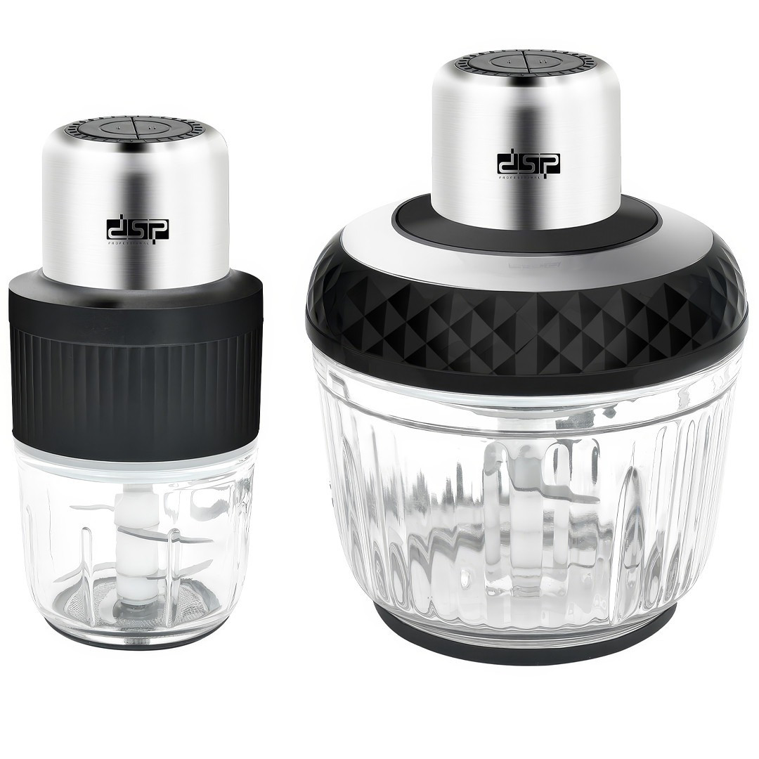 Блендер-подрібнювач електричний зі скляною чашею 2 в 1 DSP KM-4072