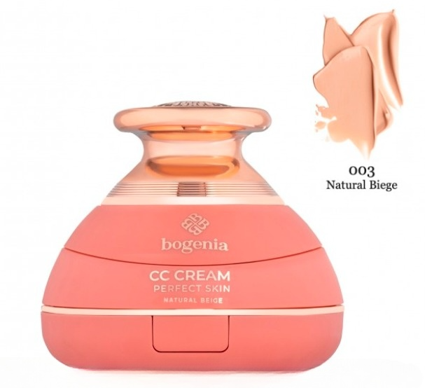 Тональний кушон Bogenia Velvet CC Cream, зволожуючий 003 Natural Beige