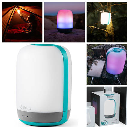 Кемпінговий ліхтар-зарядка Biolite Alpenglow 500 (Teal), фото 1
