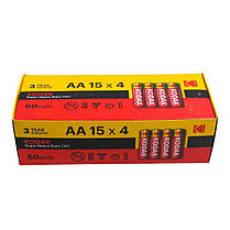Батарейки сольові AA Kodak Super Heavy Duty AA R6P 60 штук/упаковка, фото 6