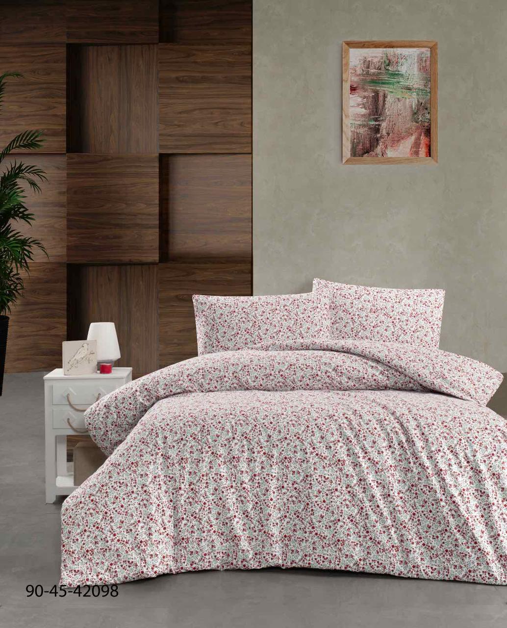 Постільна білизна фланелева байкова Cotton Collection євро розмір Lisbon, фото 1