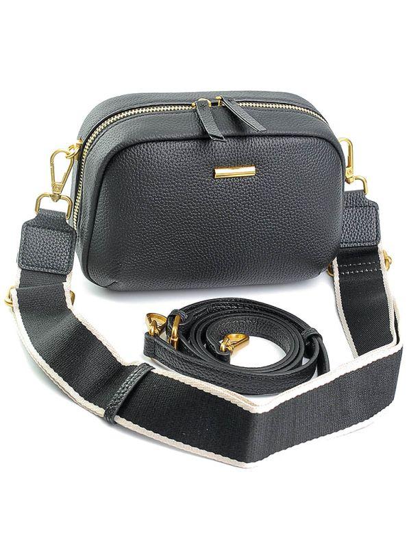 Жіноча шкіряна сумка 8716 Black.Купити жіночі сумки із натуральної шкіри trandbags.com.ua