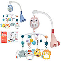 Карусель на кроватку RT668-13 підвіски(брязкальце, проріз.),кнопки гучн.,2 кольори,муз.,бат.,кор.,37