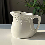 Ваза керамічна біла у формі глека 11.5 см D-3184