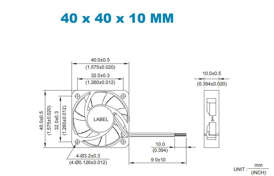 кулер AFB0405VHA-A ROO для 3D-принтеров Original Prusa MINI/+ /MK4/3.9/XL