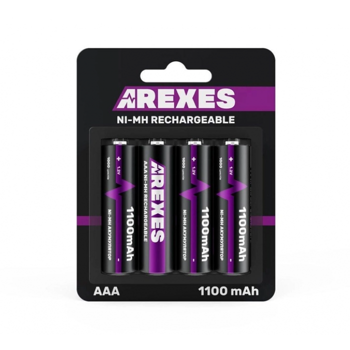 Акумулятор ААА Arexes (1100mAh) 1.2v (NI-MH) мініпальчик