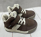 Дитячі високі утепленікросівки хайтопи Bessky коричневий 28-31, фото 3