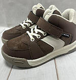 Дитячі високі утепленікросівки хайтопи Bessky коричневий 28-31, фото 7