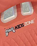 Компютерне крісло з підніжкою KIDS ZONE KO27R РОЖЕВЕ Ігрове спортивне крісло, фото 7