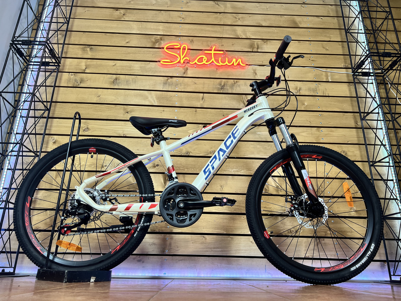 Велосипед 24" AL Space Mercury DD FR 13 рама на зріст 130-145 см бежевий