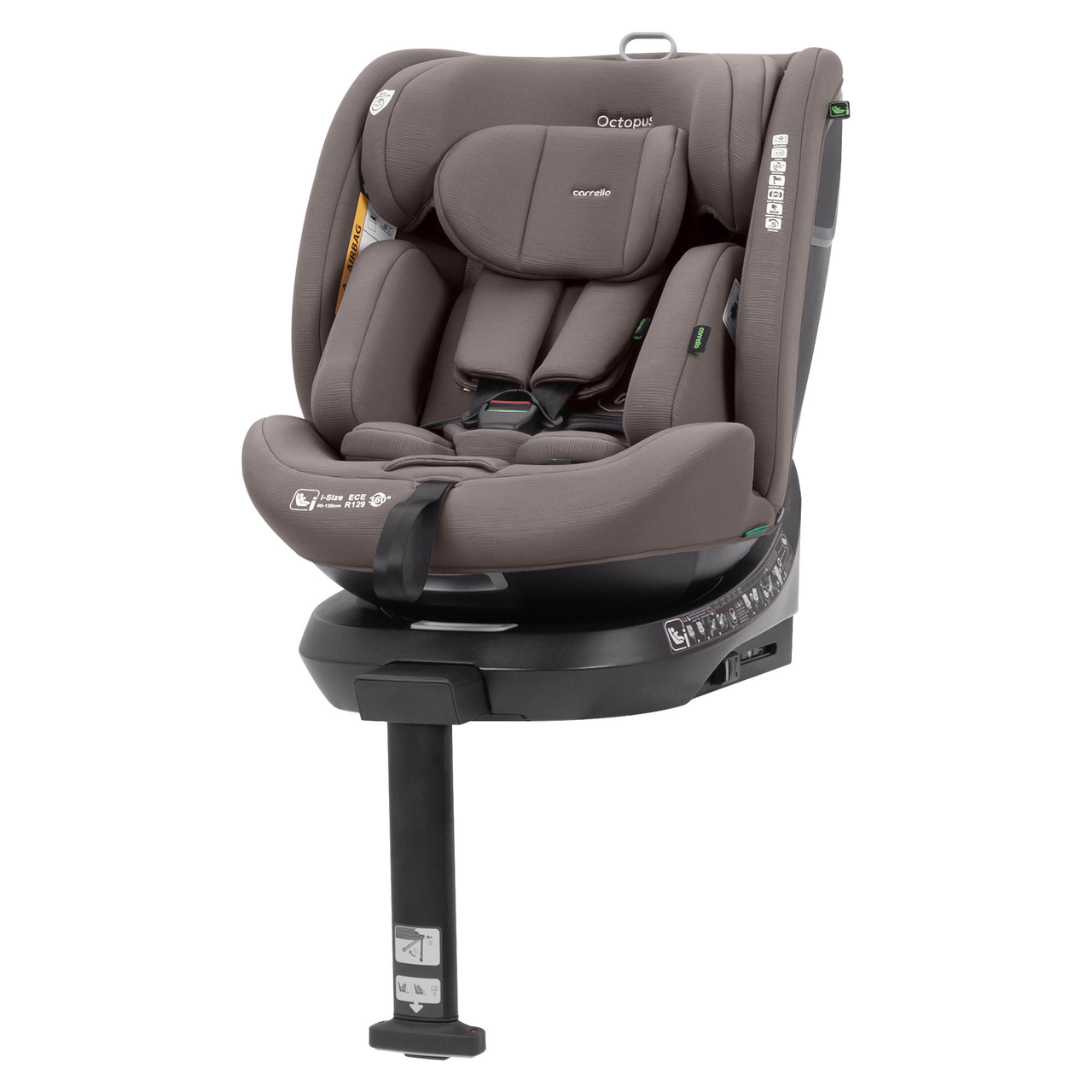 Автокрісло Carrello Octopus CRL-16002 Sandstone Beige i-Size 40-150см ISOFIX, поворот, опорна стійка, до 12 років, фото 1