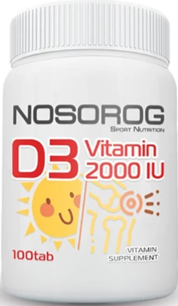 Вітамін Д3 NOSORIG Vitamin D3 2000 IU 100 таб
