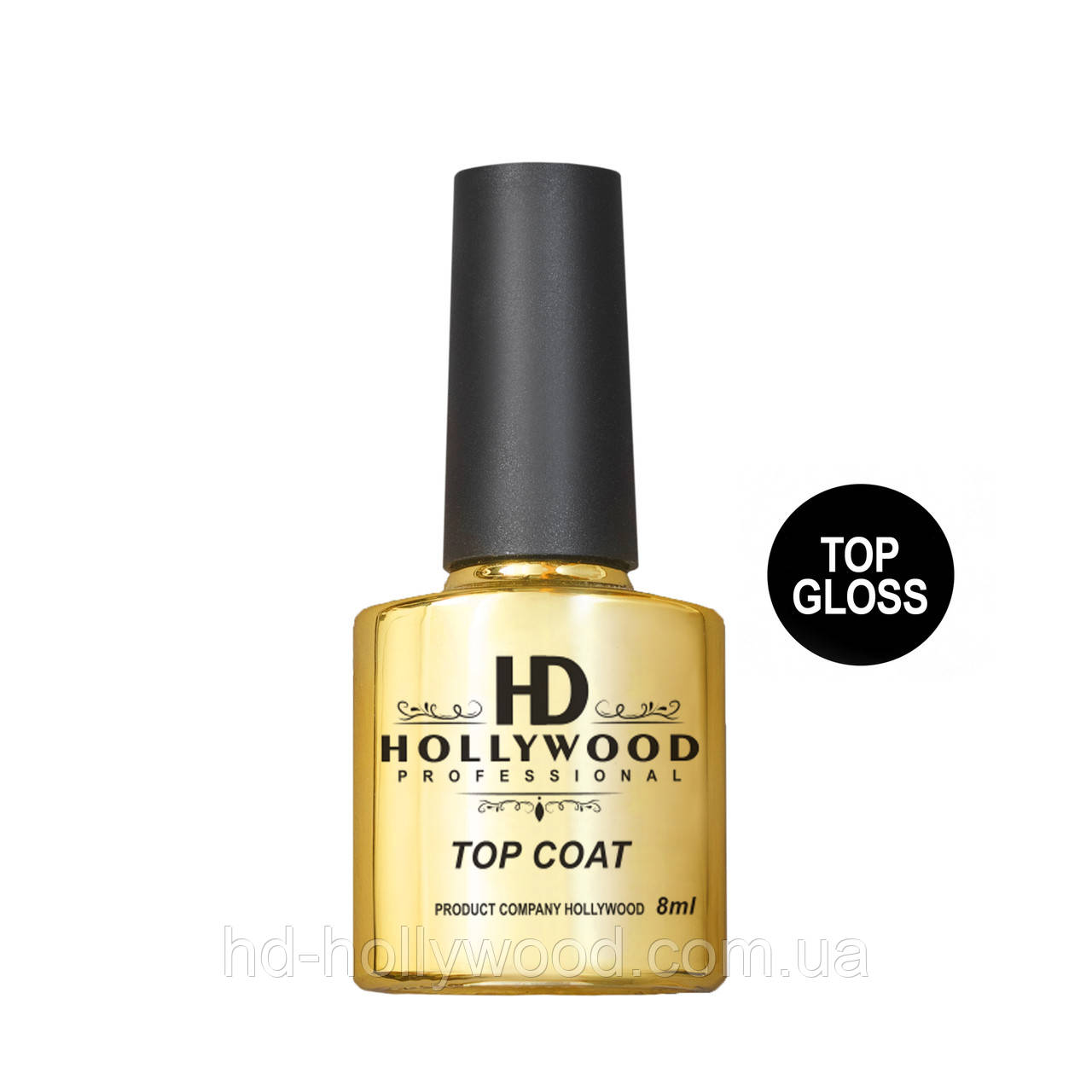 TOP Gloss No Wipe HD Hollywood, 8 мл, фото 1