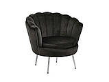 М'яке крісло мушля LC-032-1 хром, фото 7