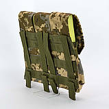 Підсумок потрійний для магазинів АК закритий з MOLLE в камуфляжі мм14, фото 5