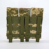 Підсумок потрійний для магазинів АК закритий з MOLLE в камуфляжі мм14, фото 6