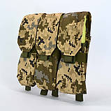 Підсумок потрійний для магазинів АК закритий з MOLLE в камуфляжі мм14, фото 2