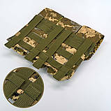 Підсумок потрійний для магазинів АК закритий з MOLLE в камуфляжі мм14, фото 8