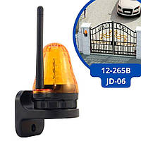 Сигнальна лампа для воріт з антеною LED 12-265В JD-06