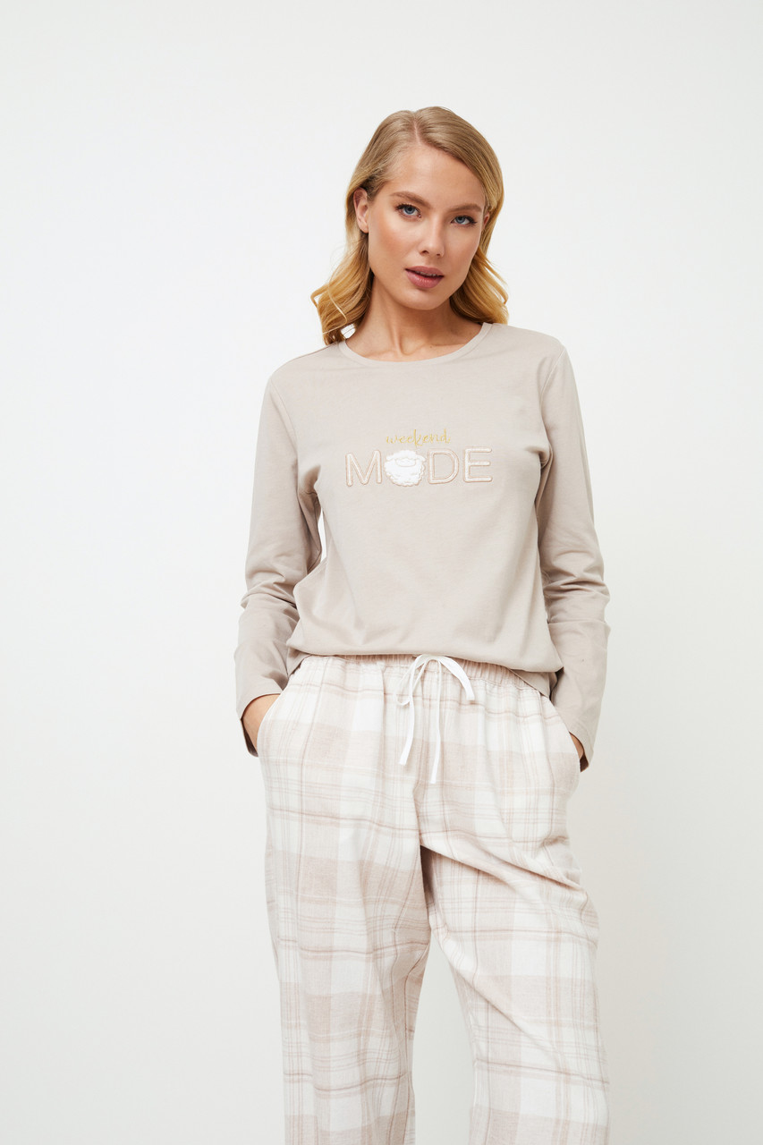 Стильна жіноча піжама Aruelle SHELLI Pajama Long