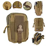 Органайзер для документів на системі Molle 18х12х6 см олива, фото 2