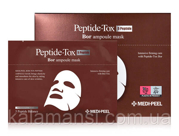 Відновлююча пептидна тканинна маска для обличчя Medi-Peel Bor-Tox Peptide Ampoule Mask 30мл