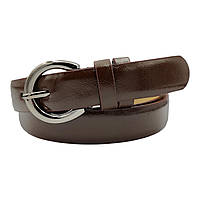 Ремінь жіночий коричневий глянець 25 мм-купити гуртом в Одесі