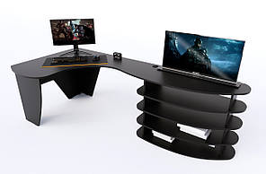 Ігровий стіл PlaySet каркас ЛДСП Чорний, 240х110х79,8 см(Zeus ТМ)