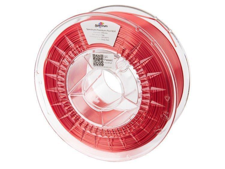 Filament Spectrum SILK PLA 1.75mm RUBY RED 1kg, фото 1