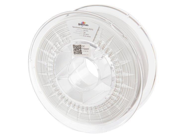 Filament Spectrum Premium PET-G 1.75mm ARCTIC WHITE 1kg, фото 1