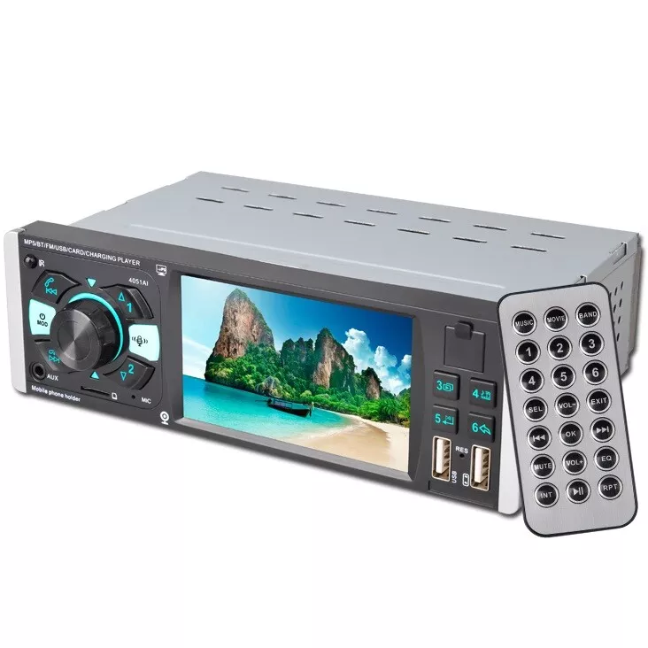 Автомагнітола 1Din 4051, фото 1