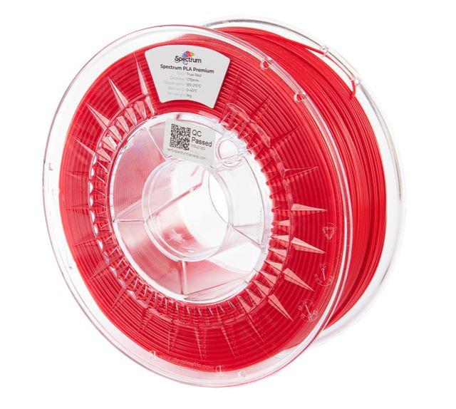 Filament Spectrum Premium PLA 1.75mm TRUE RED 1kg, фото 1