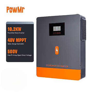 Гібридний сонячний інвертор PowMr POW-HVM10.2M-48V 220В