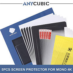 5PCS ANYCUBIC Clear Screen Protector for Photon Mono 4K 3D Printer (136.4 x 88 mm)