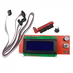 LCD 2004 дисплей для 3D принтера, екран із SD рідером для RAMPS 1.4