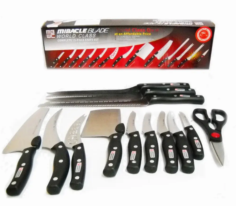 Набір професійних ножів Miracle Blade World Class 13в1, фото 1