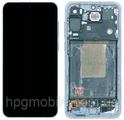 Дисплей для Samsung A556/A55 2024 (GH82-34308C) модуль (екран та сенсор) з рамкою, оригінал, Light Violet, фото 1