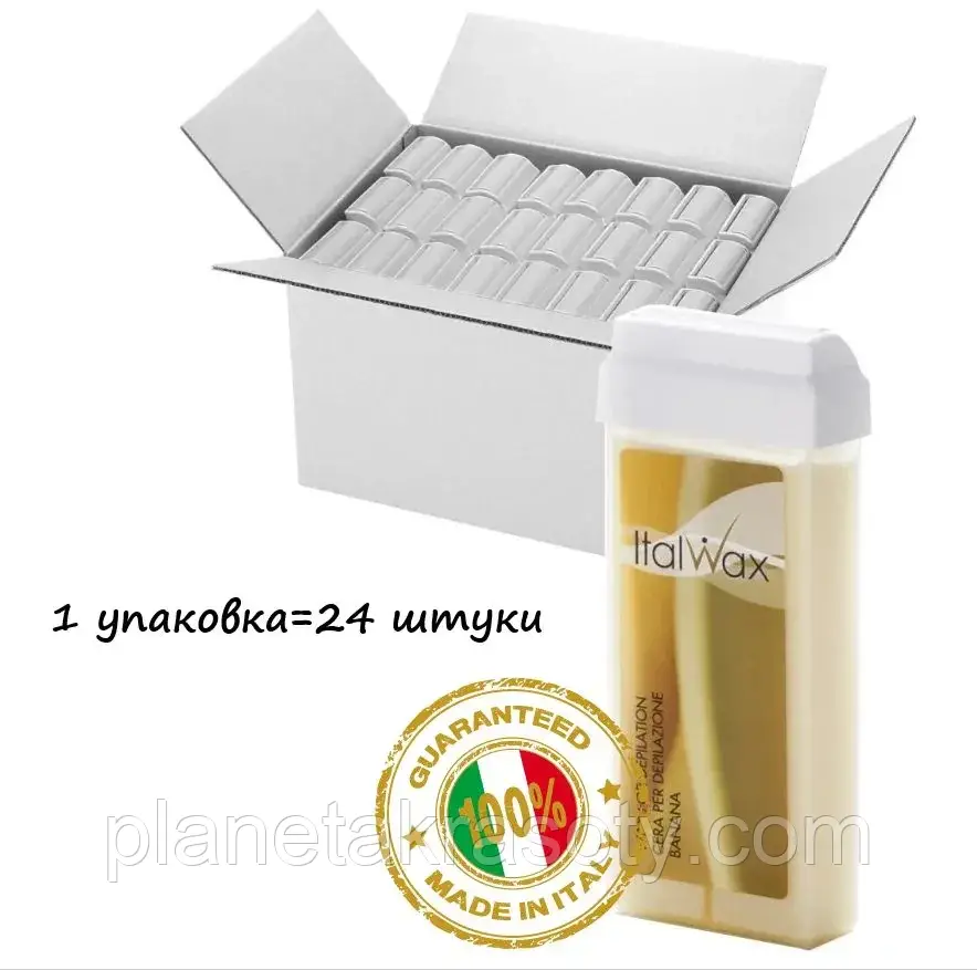 Віск у картриджі Банан ITALWAX NATURA Вапапа, 100 мл (комплект із 24 штук), фото 1