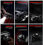 Налобний ліхтар Philips SFL1851 із сенсорним керуванням та акумулятором (500mAh, LED, USB-C, 4 Mode), фото 2