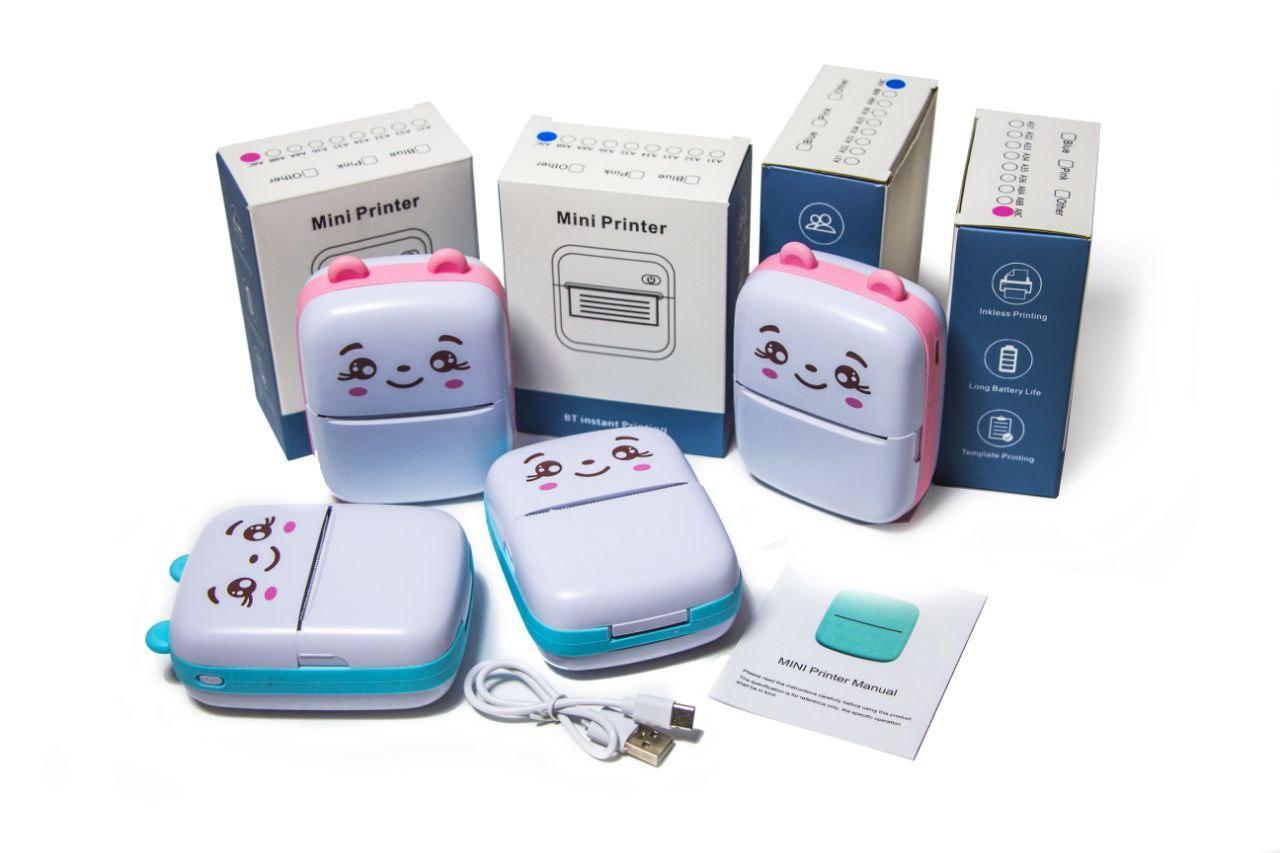 Дитячий портативний Bluetooth принтер (термопринтер)