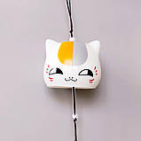 Японський скляний дзвіночок Фурін (Музика вітру) Манекі-неко №5, фото 2