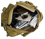 Тактична дорожня для документів та планшета Solve з USB Dark Camo CP KT6007030, фото 6