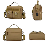 Тактична дорожня для документів та планшета Solve з USB Dark Camo CP KT6007030, фото 8