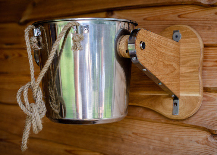 Відро водоспад 10 л. з нержавіючої сталі, фото 1