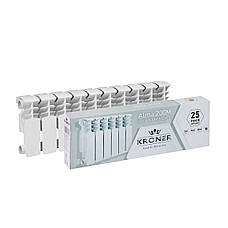 Секції біметалевого радіатора Kroner Alma 200М 200х80х96 мм, фото 5