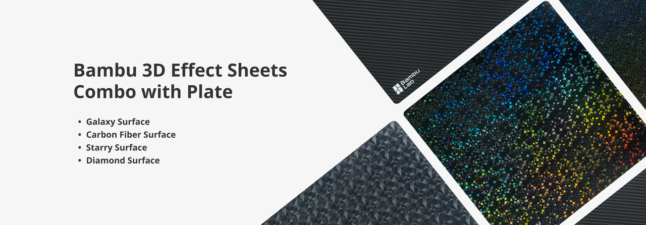 Комплект текстурованих плівок Bambu 3D Effect Sheets